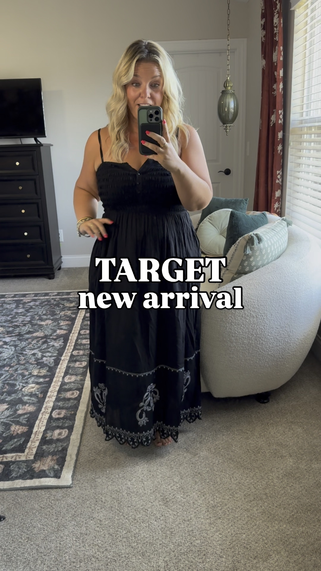 Loooove this embroidered black maxi dress! I sized down to a medium from my usual large. 

#LTKMidsize #LTKPetite #LTKFindsUnder50