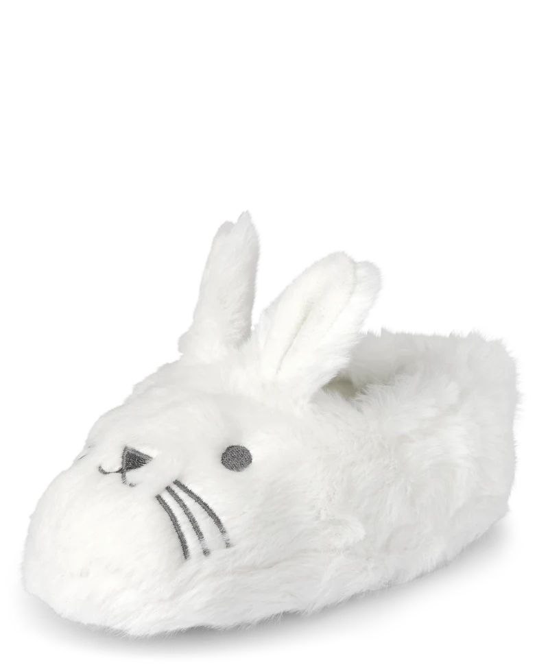 Unisex Toddler Matching Family Bunny Slippers - white | The Children's Place