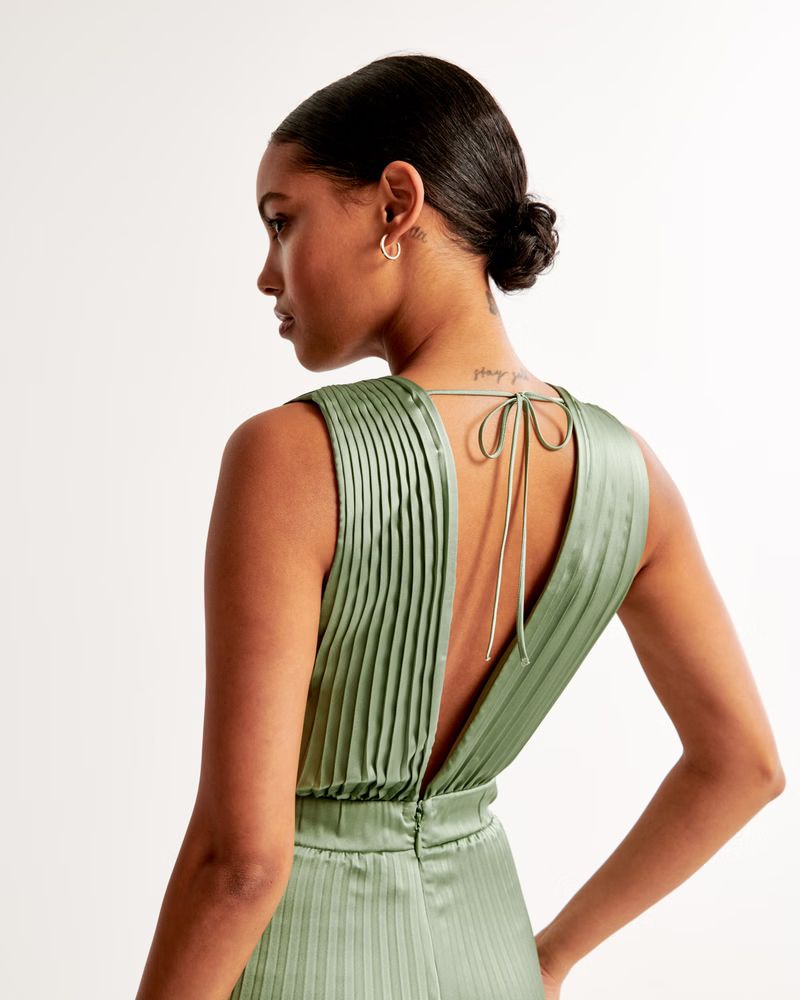 Women's The A&F Giselle Pleated Jumpsuit | Women's Best Dressed Guest Collection | Abercrombie.co... | Abercrombie & Fitch (US)