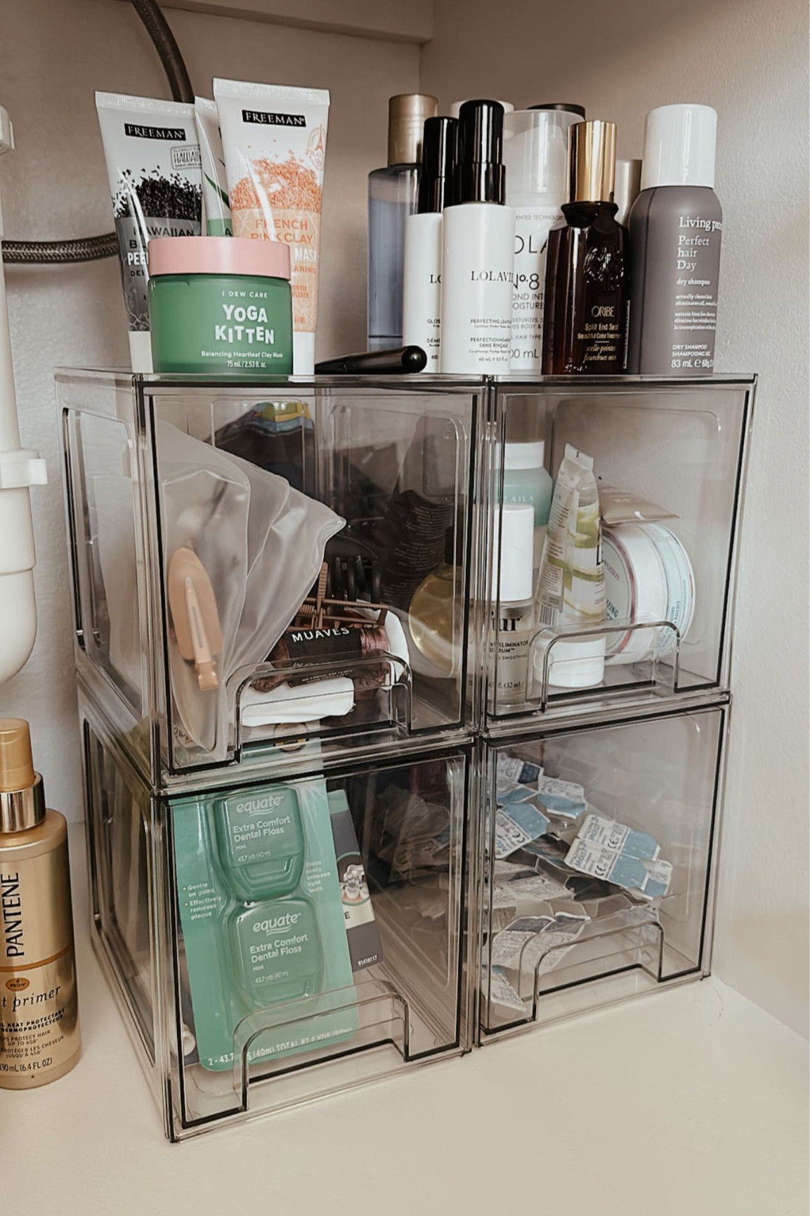 Bathroom storage for under the sink!

These plastic stackable drawers are great for any kind of storage - under the kitchen sink or under your bathroom sink. Super affordable and durable. They were also the perfect size.

Amazon, Amazon finds, organization, home organization, home finds, under the sink organization 

#LTKhome #LTKU #LTKSeasonal
