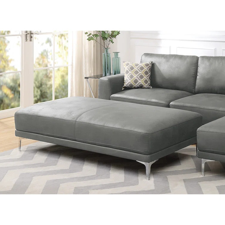 Montello Vegan Leather Ottoman | Wayfair North America