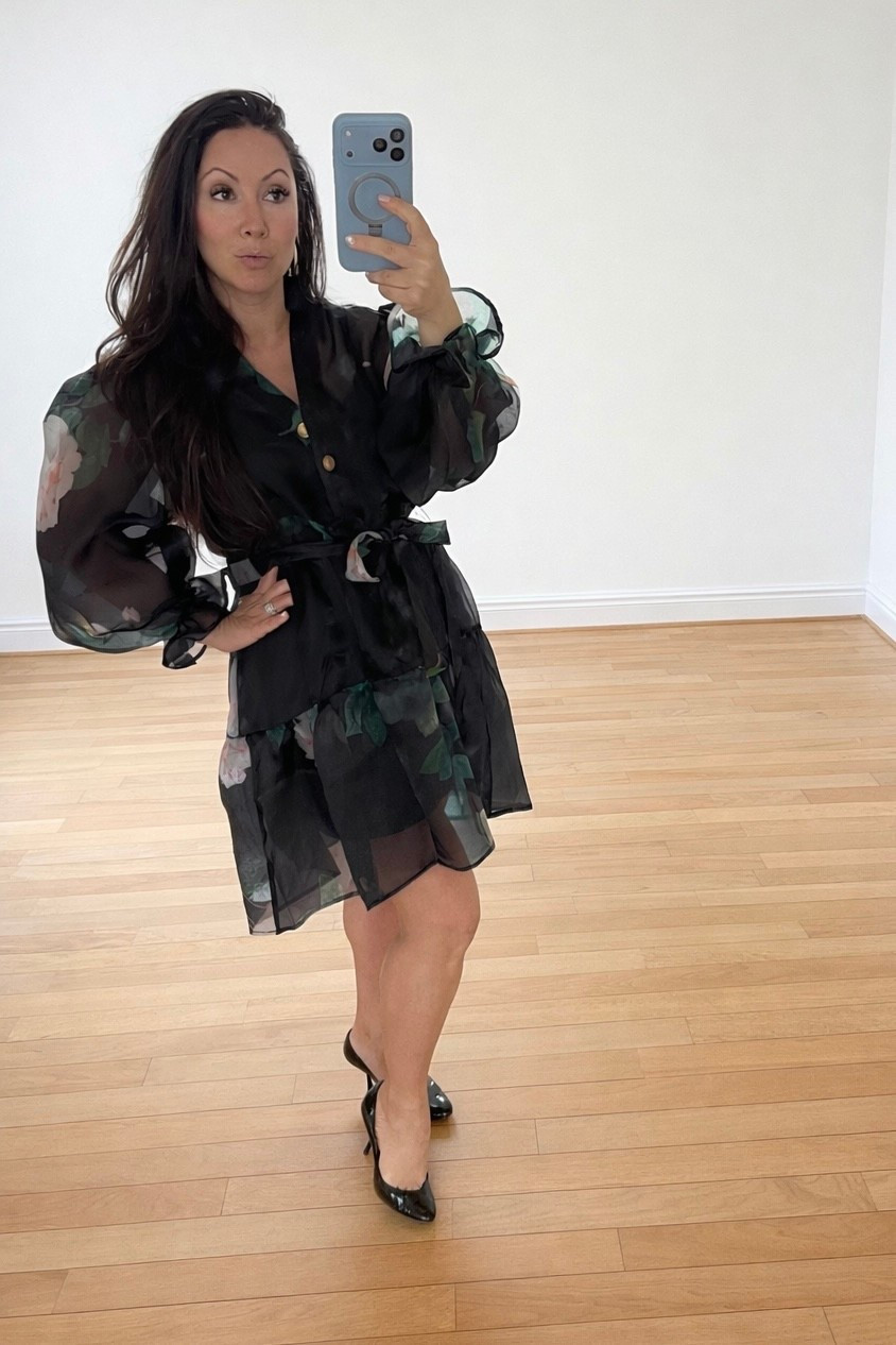 This super romantic cutie is still on sale At  Bloomingdale’s but sizes are going fast! It does run pretty big I am still wearing solid medium but got this dress in small! 

#LTKSaleAlert #LTKdayinmylife #LTKSpringSale