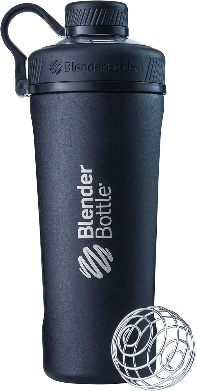 BlenderBottle Radian Shaker Cup Insulated Stainless Steel Water Bottle with Wire Whisk, 26-Ounce,... | Amazon (US)