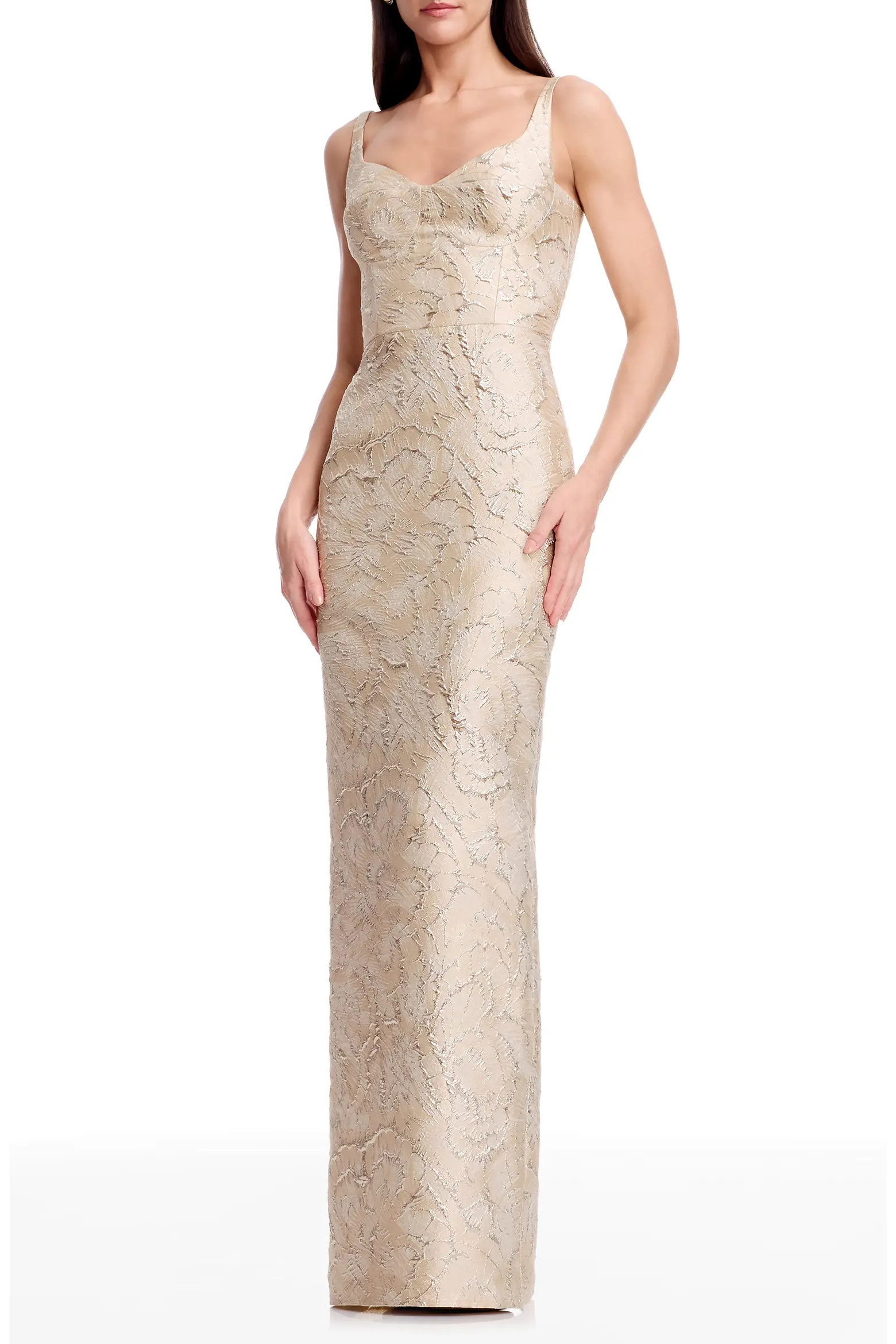 Elijah Seamed Jacquard Column Gown (Women) | Nordstrom | Nordstrom