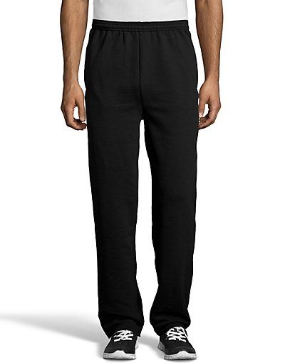 Hanes Ecosmart Men's Fleece Sweatpants with Pockets Black S | Hanes.com
