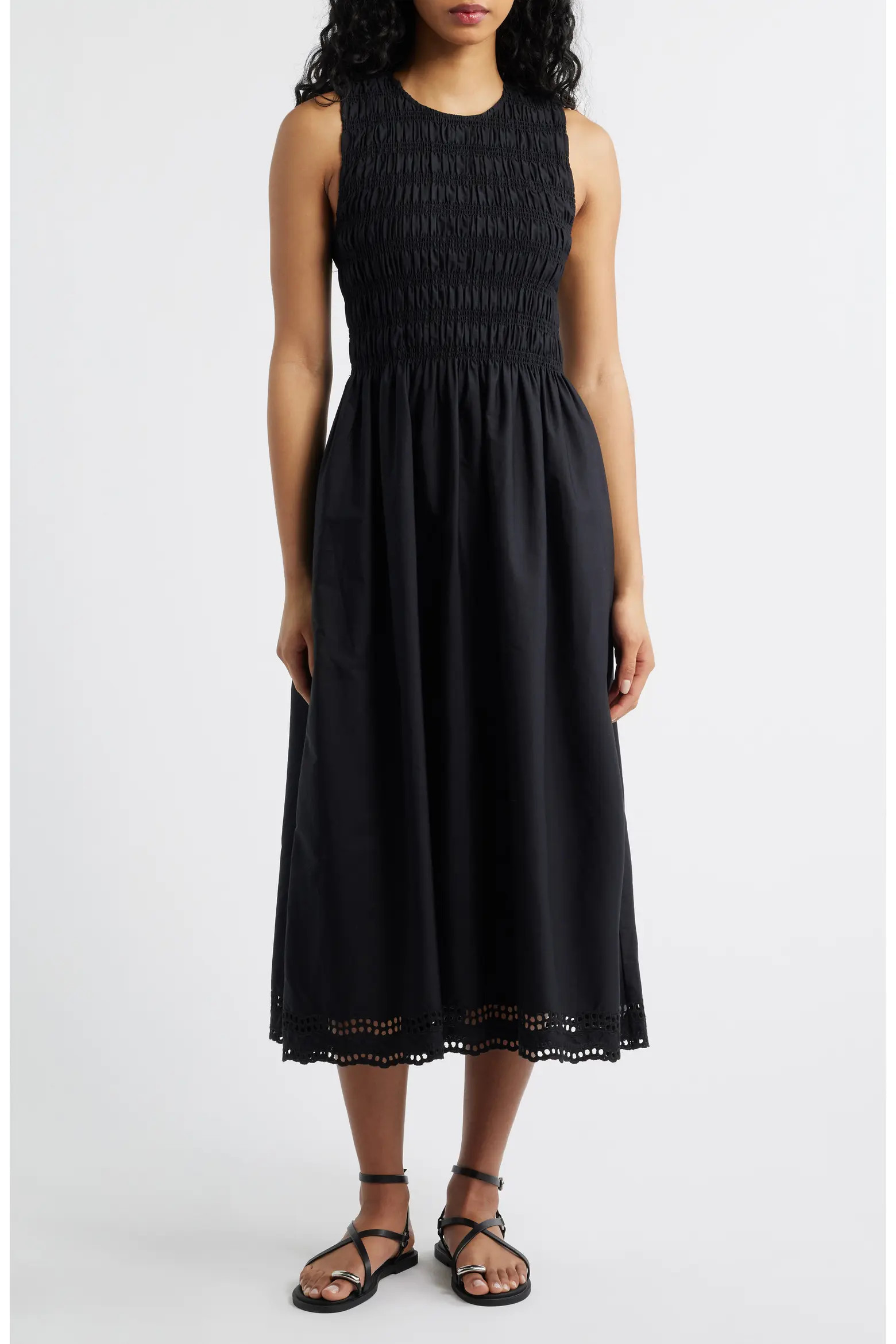 The Embroidered Melody Smocked Midi Dress (Women) | Nordstrom | Nordstrom
