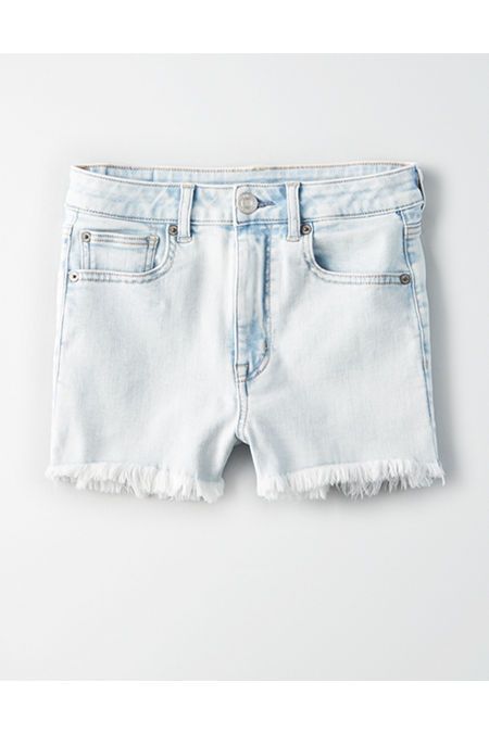 AE Ne(X)t Level Super High-Waisted Denim Short Short | American Eagle Outfitters (US & CA)