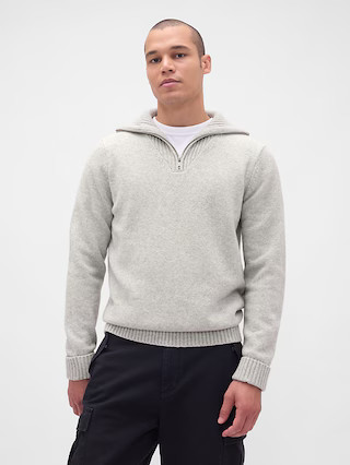 CashSoft Quarter-Zip Pullover Sweater | Gap (US)