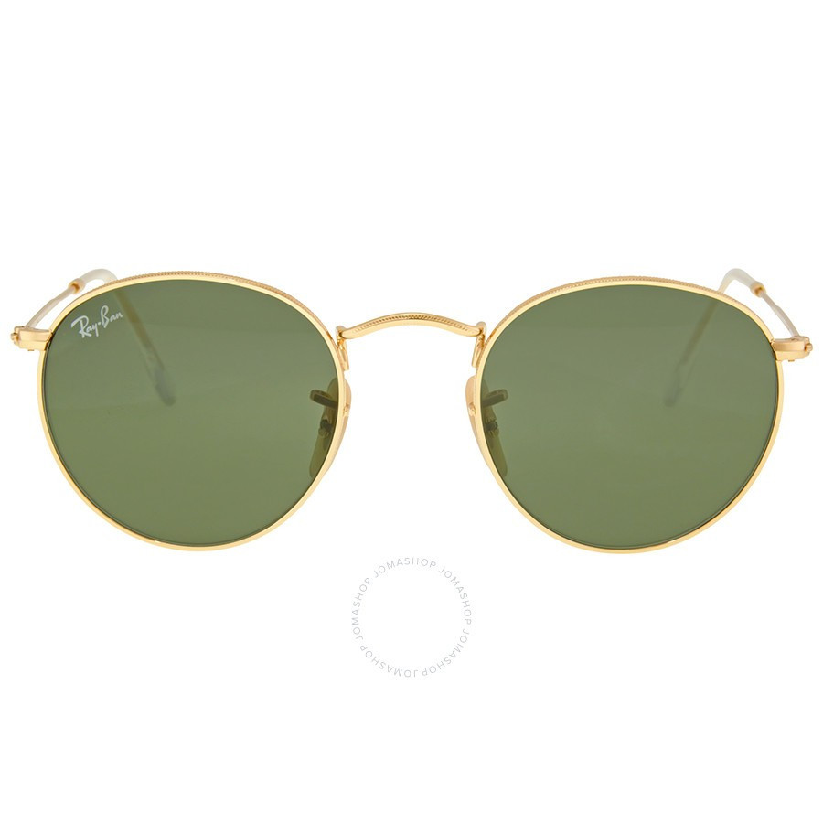 Ray Ban Round Metal Crystal Green Sunglasses RB3447 001 47 | Jomashop.com & JomaDeals.com
