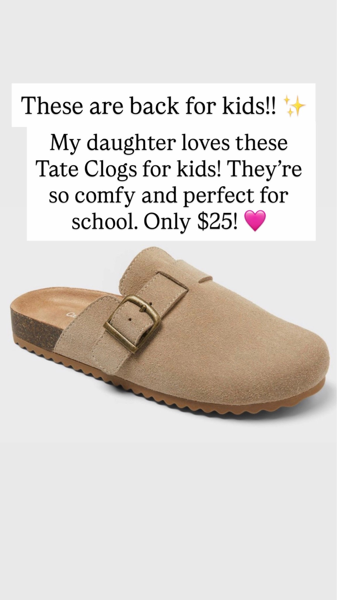Tate clogs are $25!!!

#LTKKids