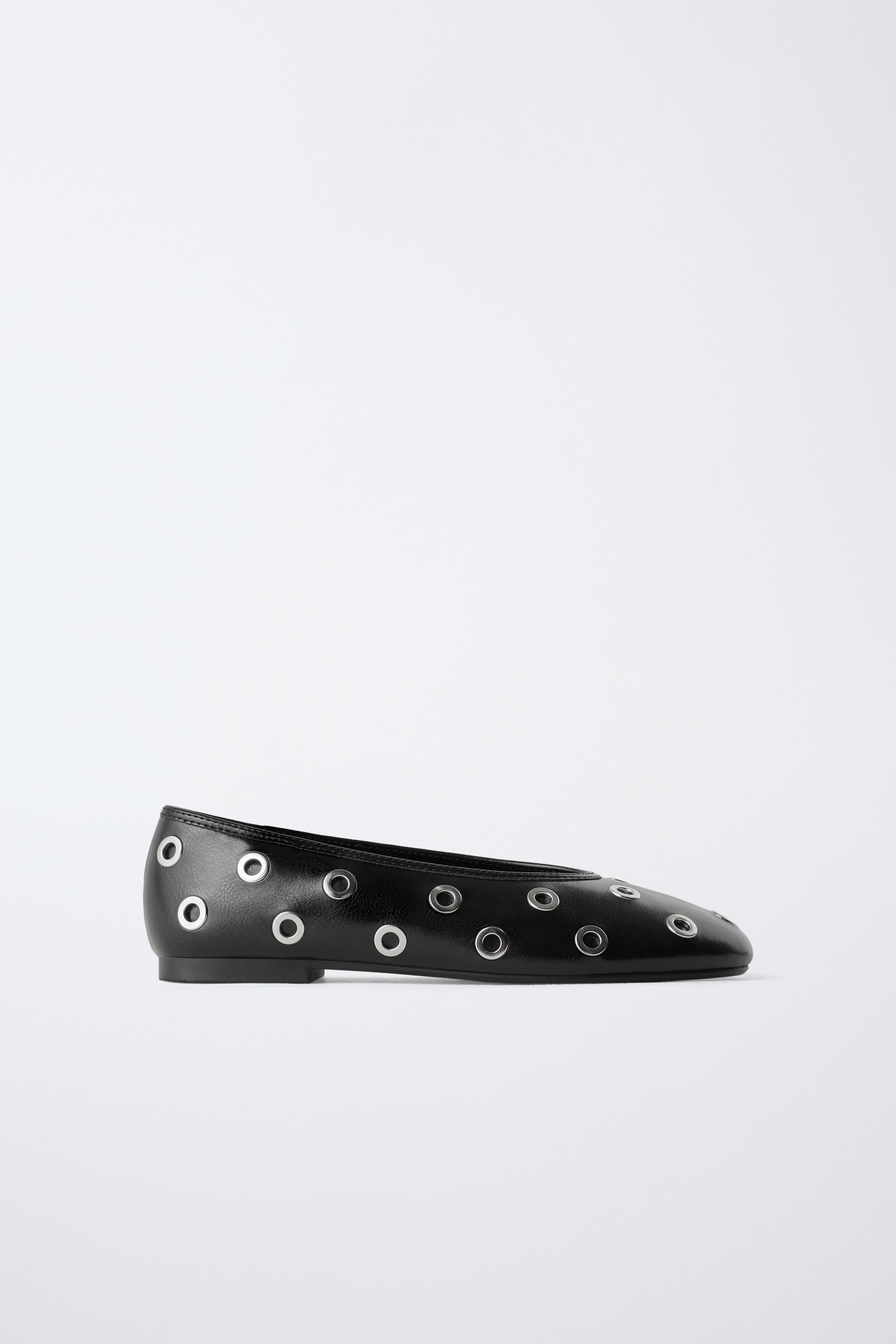 STUDDED BALLET FLATS | Zara US