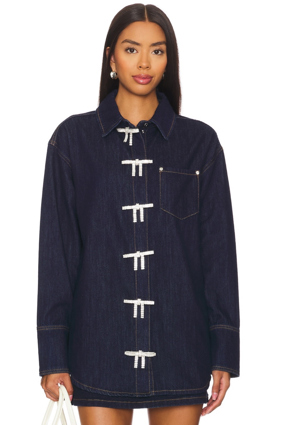 Retrofete denim top on major sale! 

#LTKSeasonal #LTKSaleAlert #LTKStyleTip