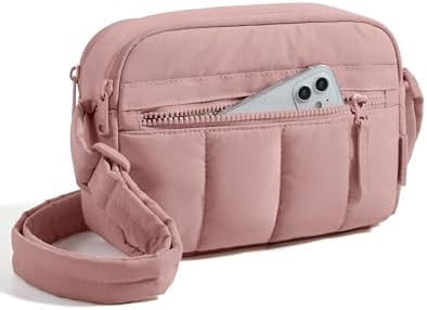 BAGSMART Cross Body Purse, Mini Crossbody Bags for Women Travel Purse, Puffy Shoulder Handbag Wal... | Amazon (US)