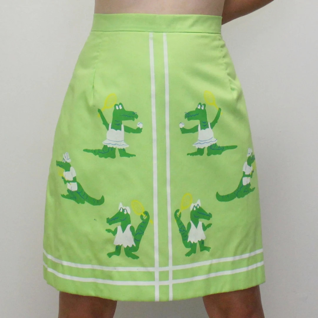 Vintage 70s Tennis Alligator Mini Skirt Skort by Vested Gentress Vested Alligator Tennis Skirt - ... | Etsy (US)