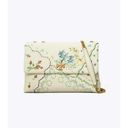 Tory Burch Kira Mixed Floral Convertible Ivory Afternoon Tea Shoulder Bag NEW | Walmart (US)