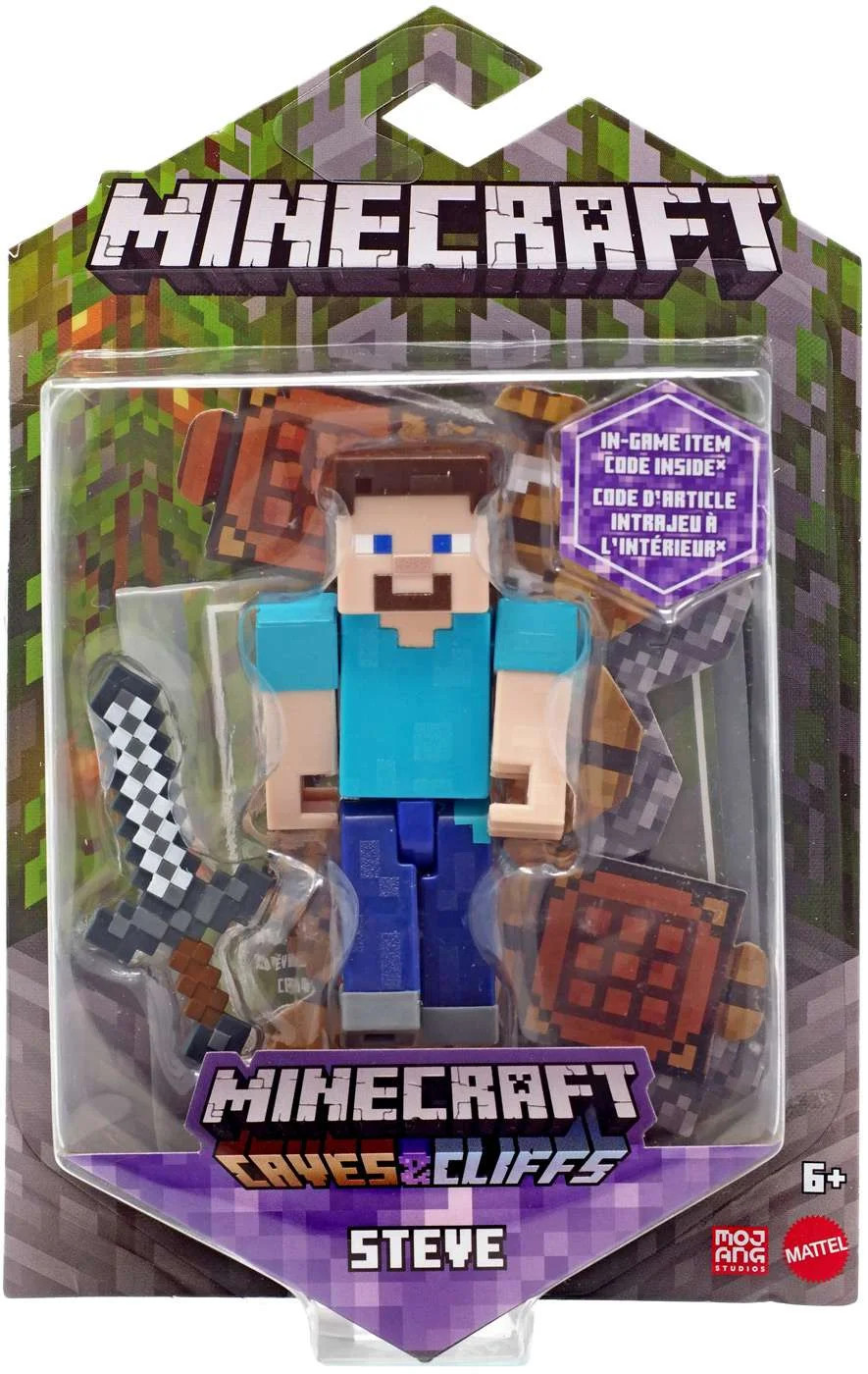 Minecraft Caves & Cliffs Steve Action Figure | Walmart (US)