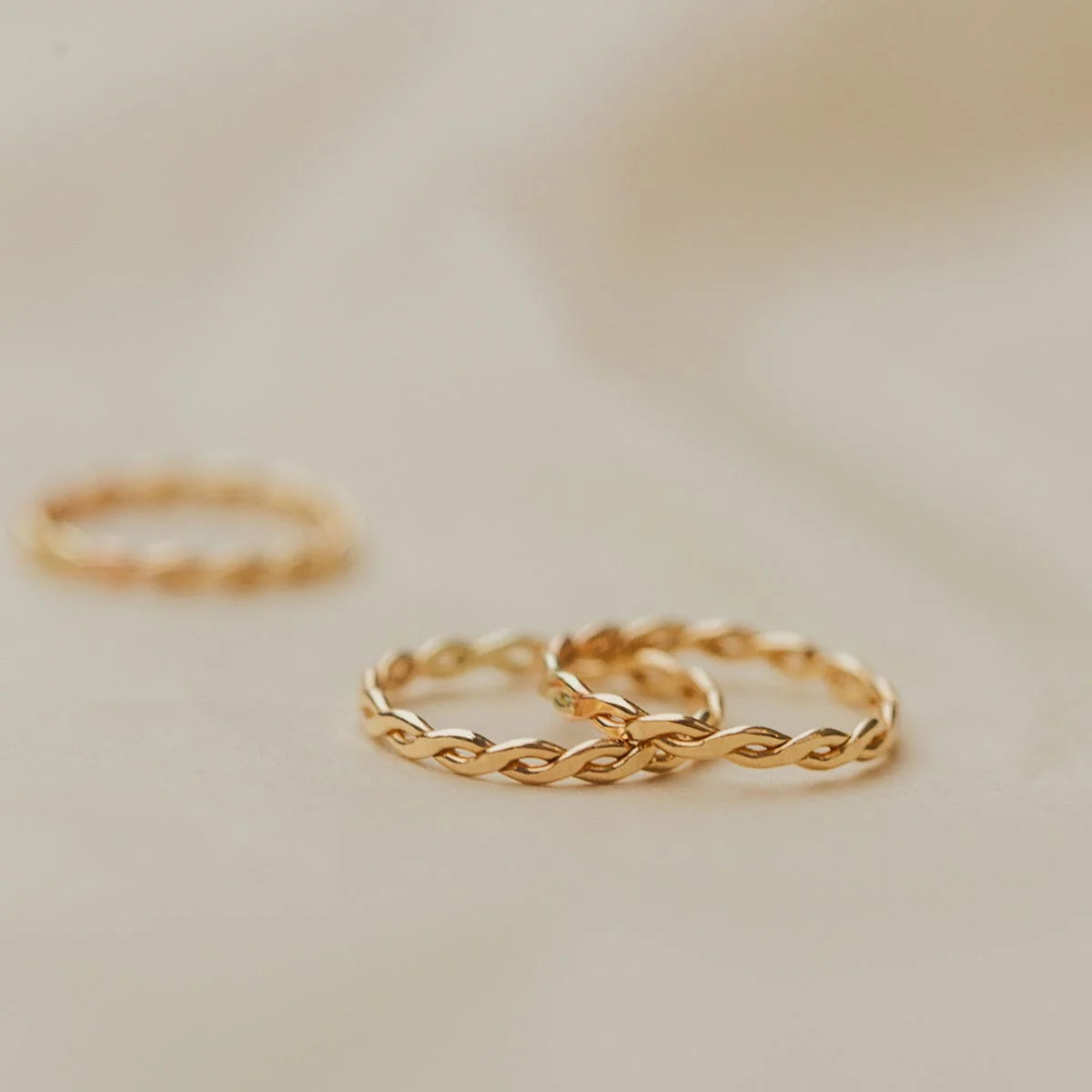 Made By Mary Laural Ring | Woven,Handmade,Gold-Filled /Sterling Silver | Made by Mary (US)