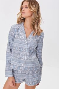 Fair Isle Print Pajama Set | Forever 21 (US)