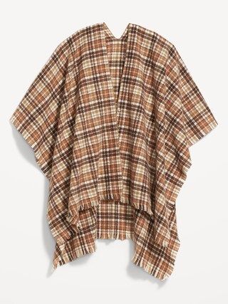 Flannel Poncho Scarf for Women | Old Navy (US)