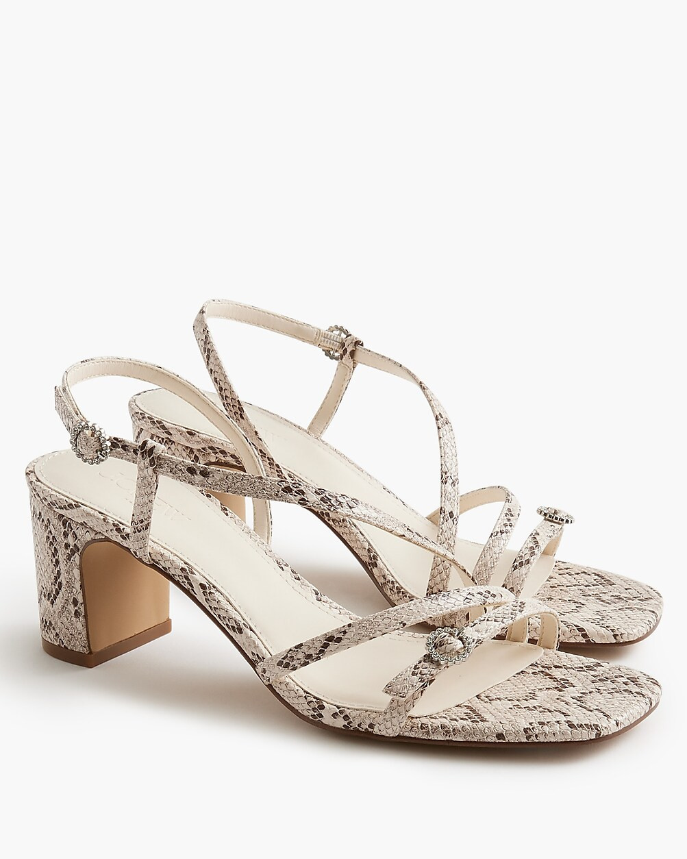 Strappy heeled sandals | J.Crew Factory