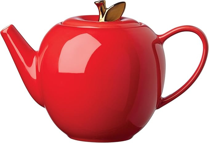 Kate Spade New York Knock On Wood Apple Teapot, one size, Red | Amazon (US)
