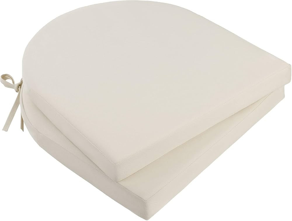 Topotdor Outdoor Chair Cushions Set of 2, Waterproof Patio Chair Cushions for Outdoor Furniture, ... | Amazon (US)