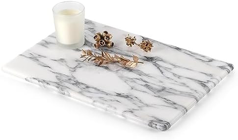 Koville Italian Natural Marble Cutting Board for Kitchen Pastry Bread Macaron Display, 12" x 8" R... | Amazon (US)