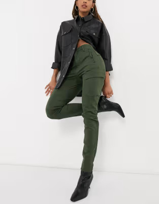 G-Star high rise cargo skinny pants in khaki | ASOS (Global)