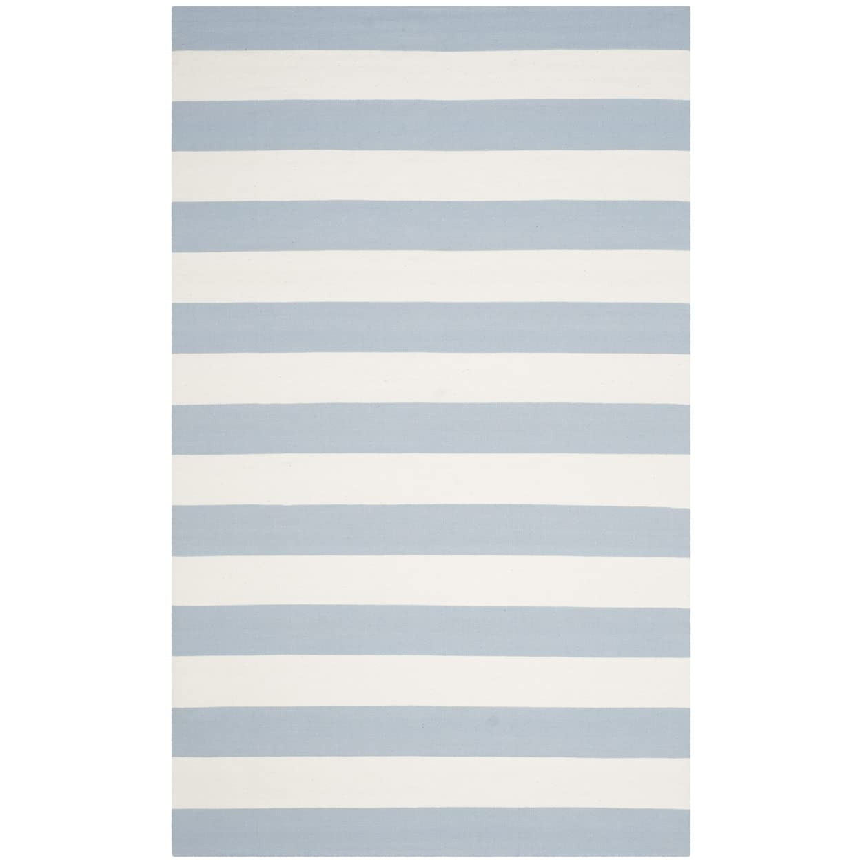 SAFAVIEH Montauk Collection X-Large Area Rug - 12' x 15', Sky Blue & Ivory, Handmade Flatweave Co... | Amazon (US)