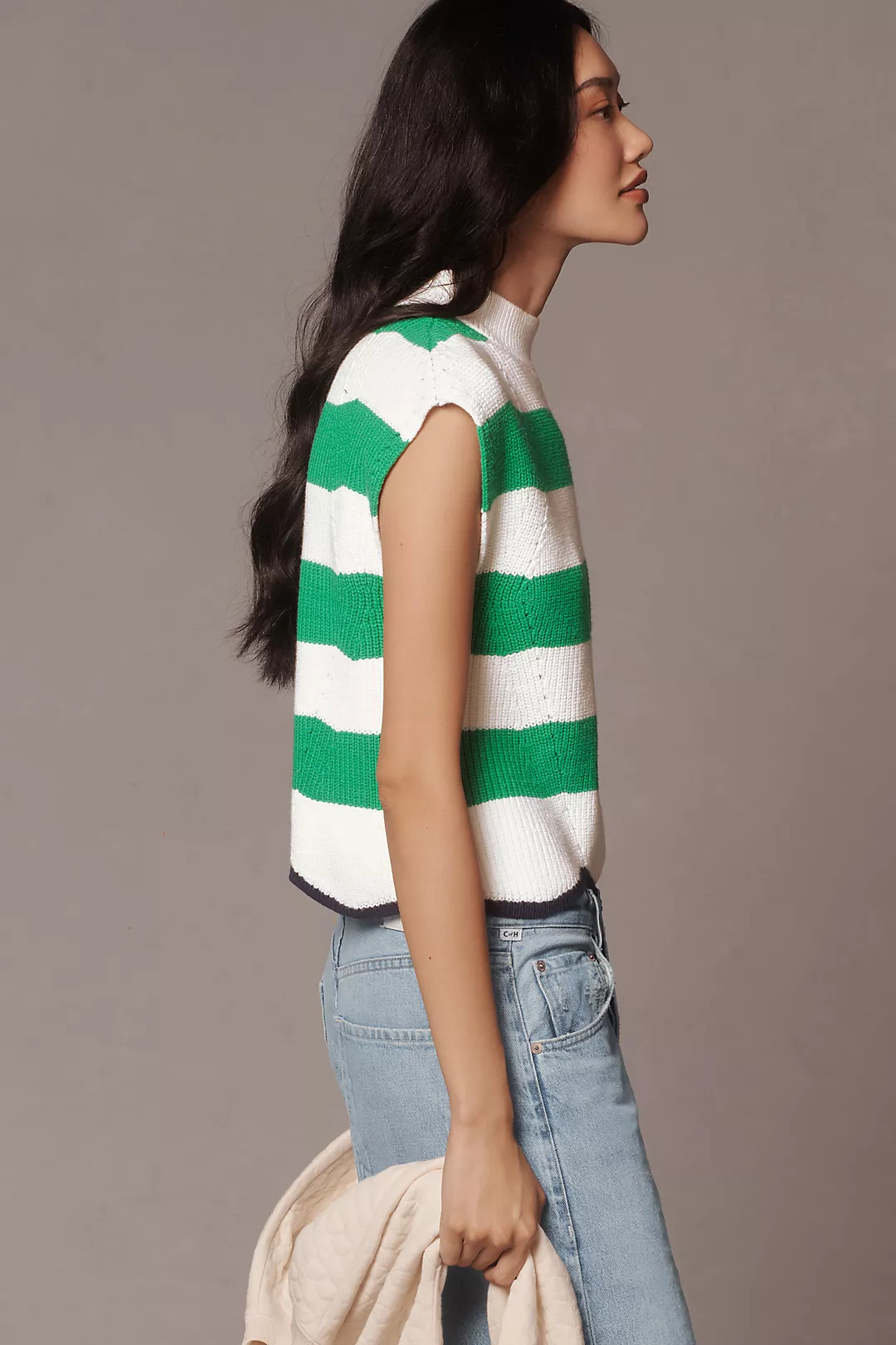Maeve Cap-Sleeve Sweater Vest | Anthropologie (US)