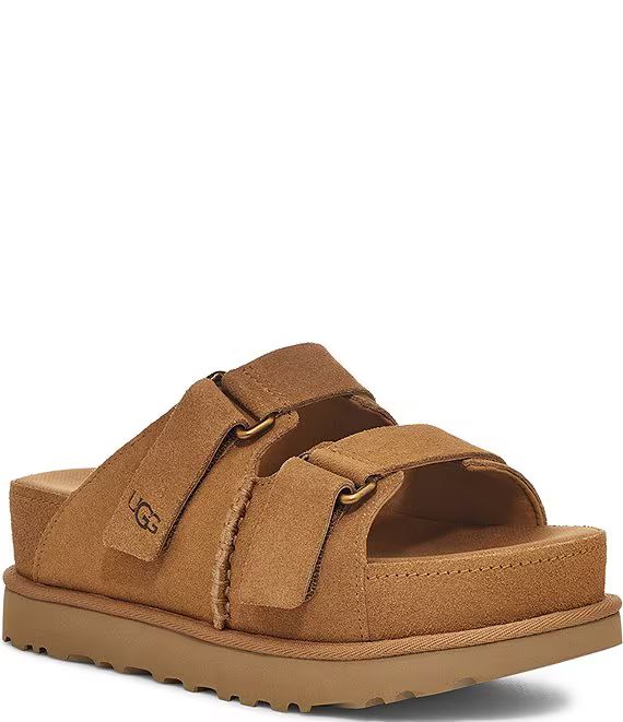 UGG Goldenstar Hi Slide Suede Sandals | Dillard's | Dillard's