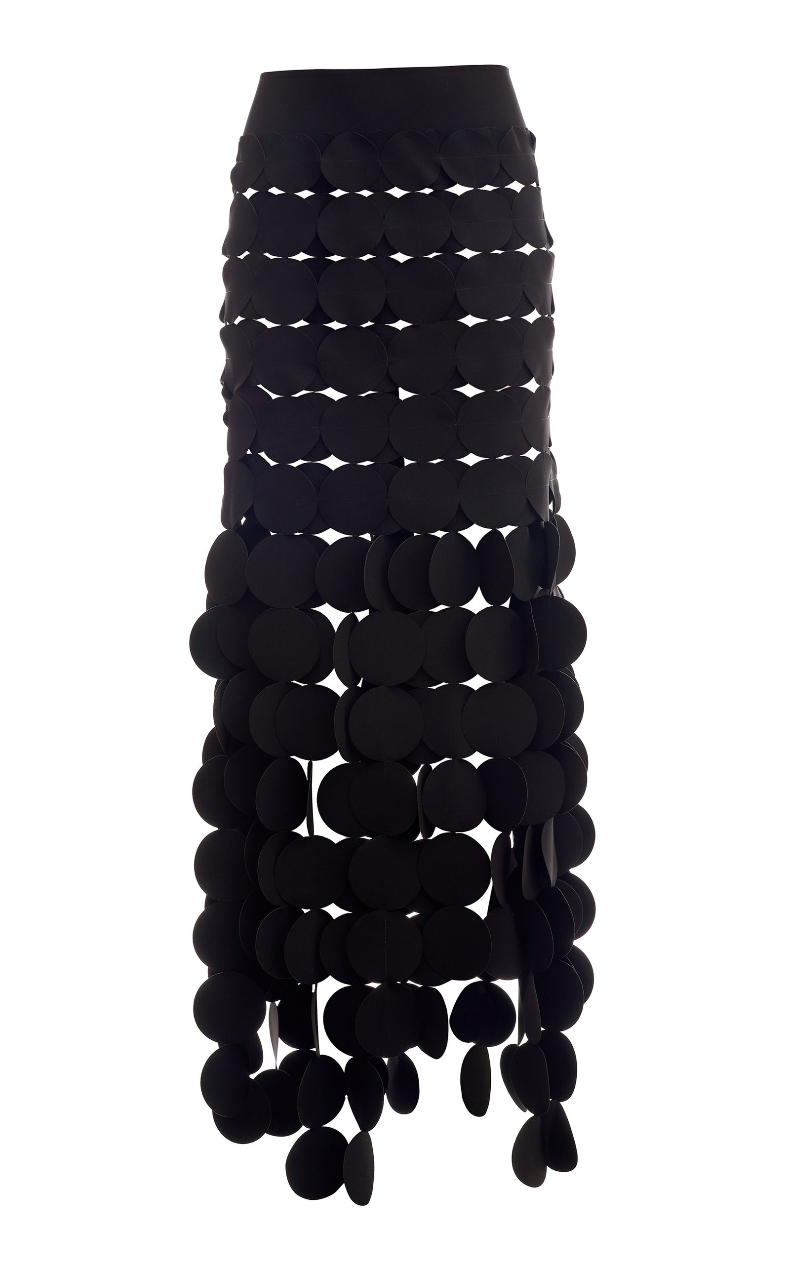 A.W.A.K.E. MODE - Women's Pailette-Fringed Maxi Skirt - Black - FR 36 - Moda Operandi | Moda Operandi (Global)