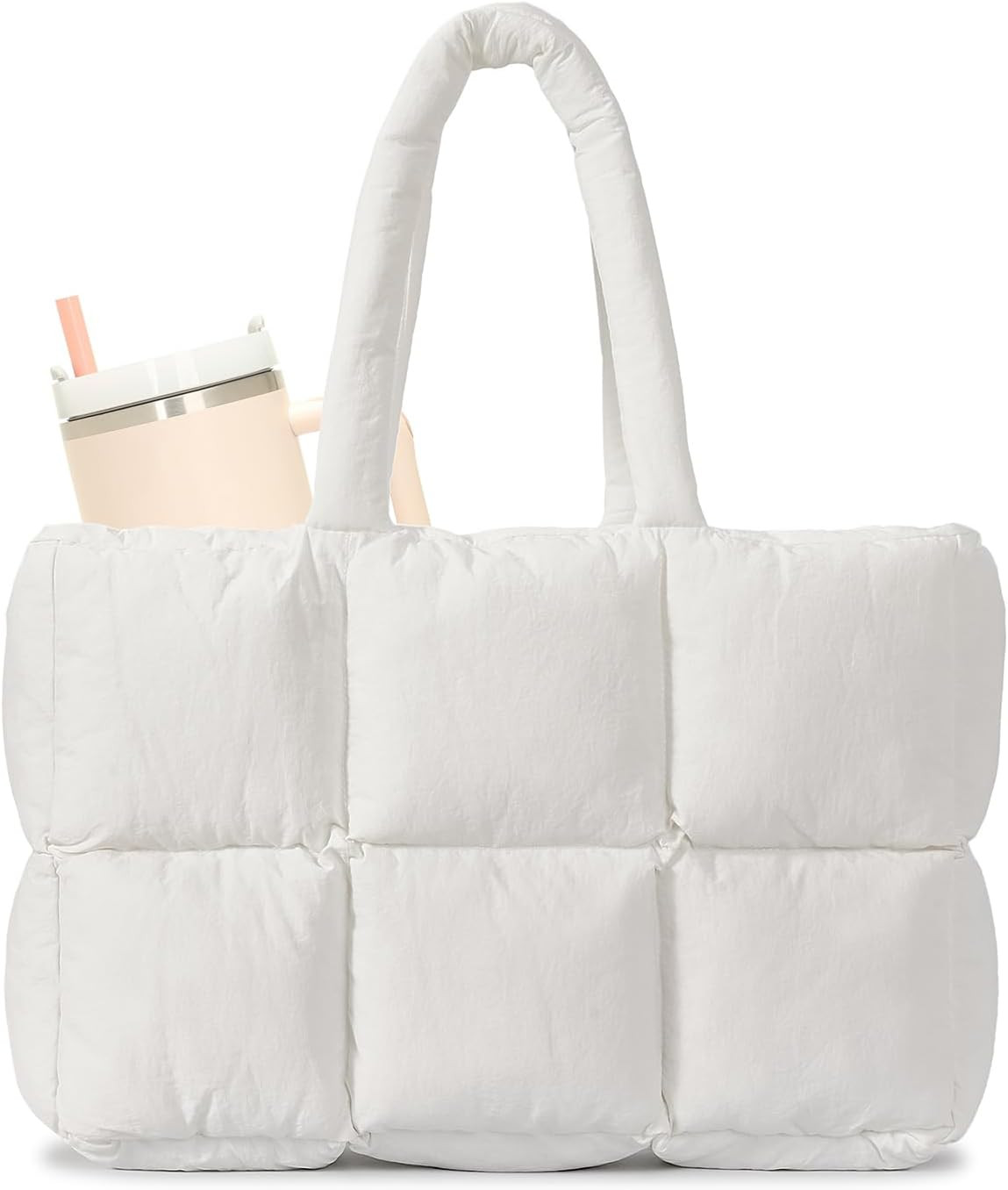 Herald Puffer Tote Bag, Puffy Shoulder Purse Handbag for Women | Amazon (US)