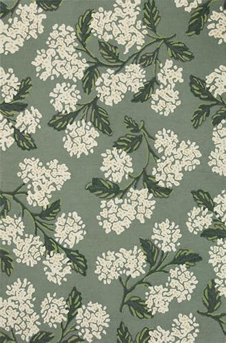 Loloi Rifle Paper Co Joie Sage 3'-0" x 3'-0" Round Accent Rug | Amazon (US)