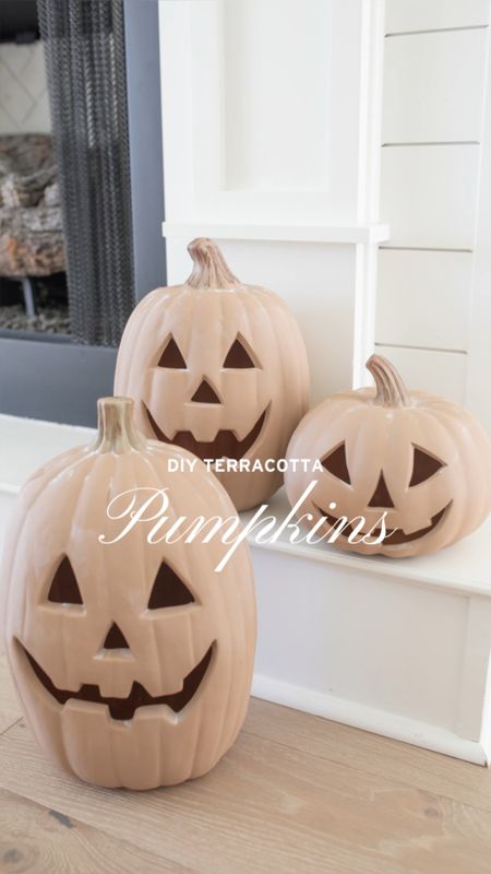 DIY terracotta pumpkins 

Pumpkin diy, pottery barn diy, Halloween decor, neutral Halloween decor, fall decor 

#LTKHalloween #LTKSeasonal #LTKhome