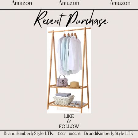 I needed a new clothing rack for my content room and this one is on sale for almost 40% off BrandiKimberlyStyle bamboo style rack, organized, home upgrade 

#LTKhome #LTKstyletip