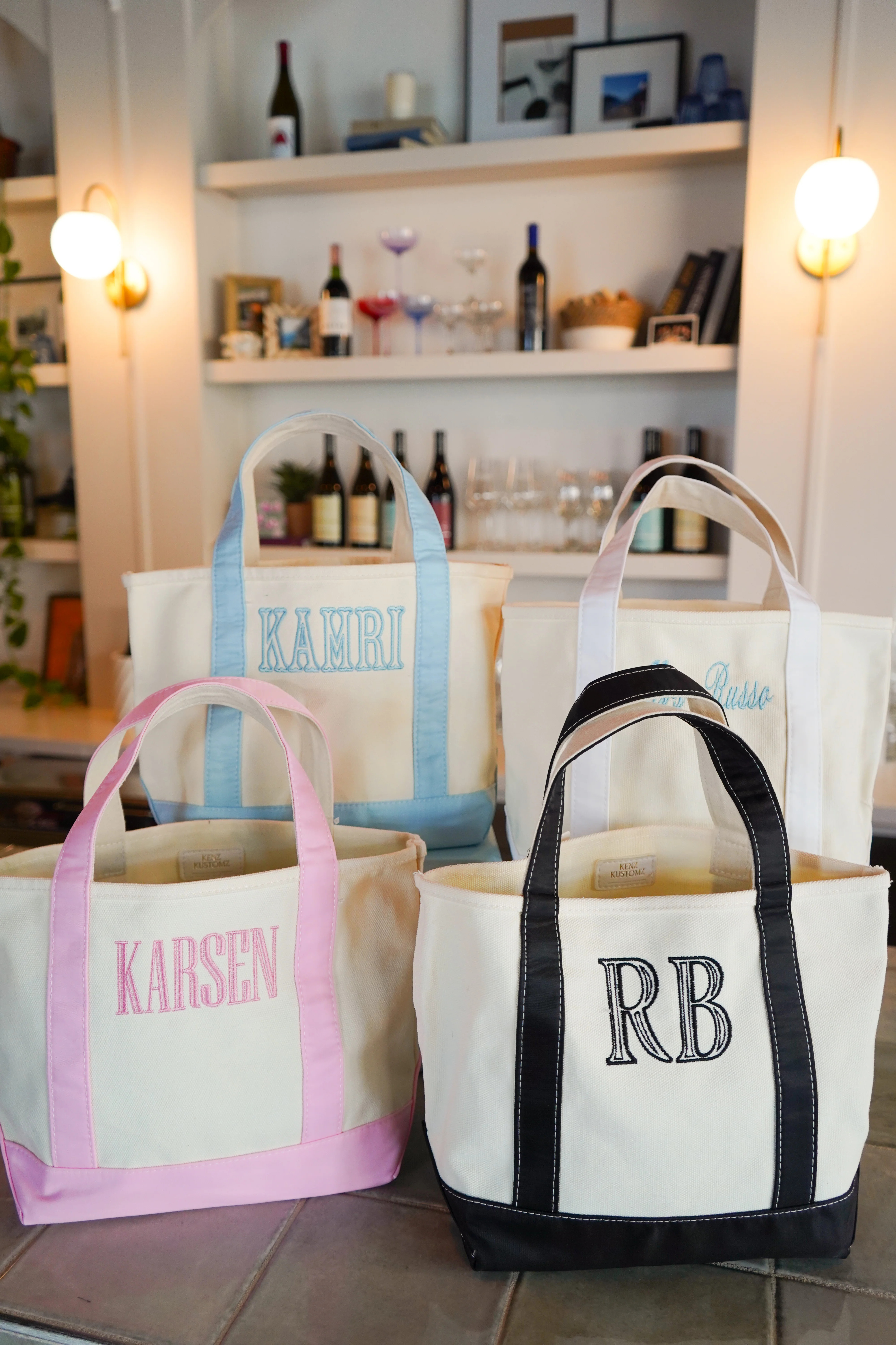 Mini Canvas Tote - Embroidered | KenzKustomz