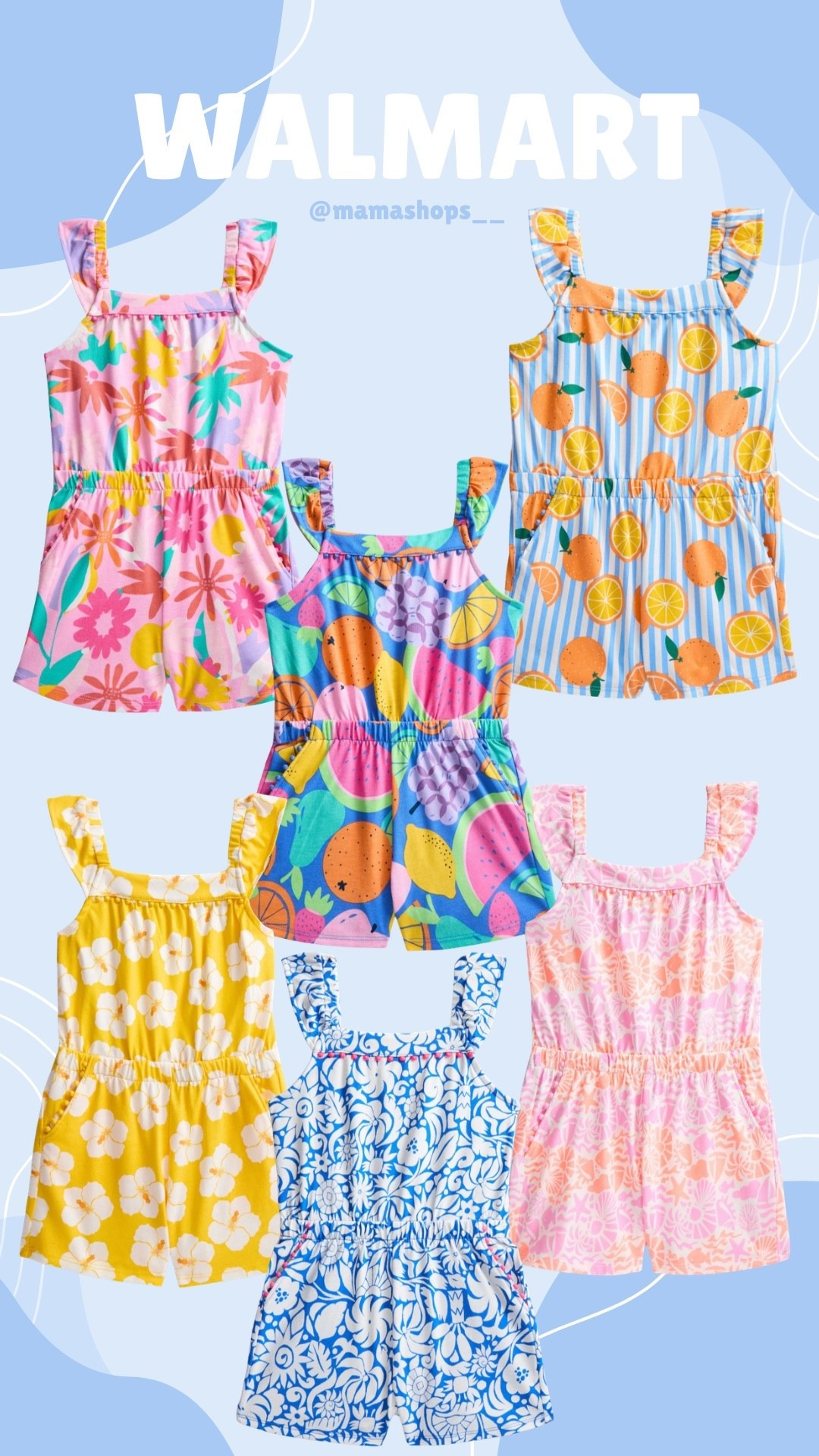 Beautiful Wonder Nation summer themed patterned rompers for Toddler Girls!👧🏻🌺

Linking them all here, available at Walmart🛍️🔗


#LTKSeasonal #LTKBaby #LTKmomlife