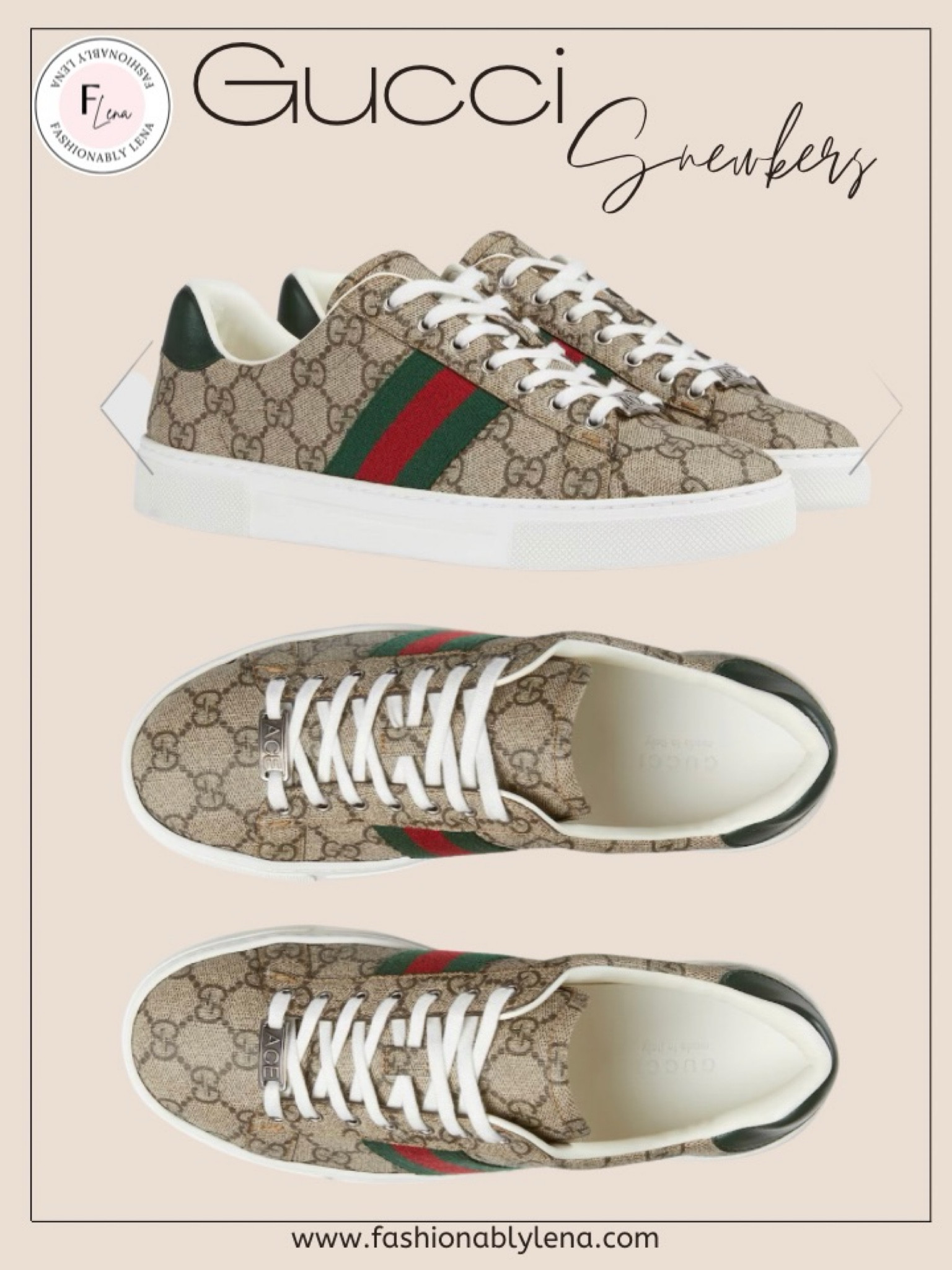 Gucci Sneakers, Gucci neutral sneakers, Designer sneakers, neutral sneakers, white sneakers, beige sneakers, spring sneakers, summer sneakers, women sneakers, trendy sneakers 

#LTKshoecrush #LTKstyletip