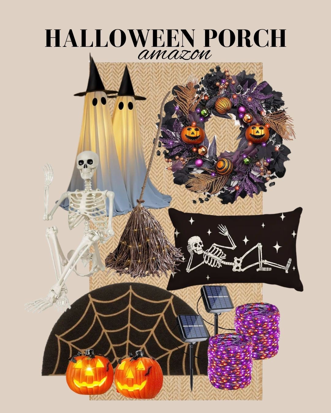 Halloween porch decor
Outdoor Halloween decoration 
Amazon Halloween decor

#LTKHome #LTKSeasonal