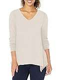 Tribal Women's L/S Vneck Flare Top, Cream, S | Amazon (US)