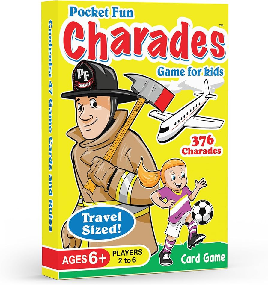 Pocket Fun Charades for Kids Ages 6+ – 376 Fun Acting Prompts – No Reading Required | Compact... | Amazon (US)