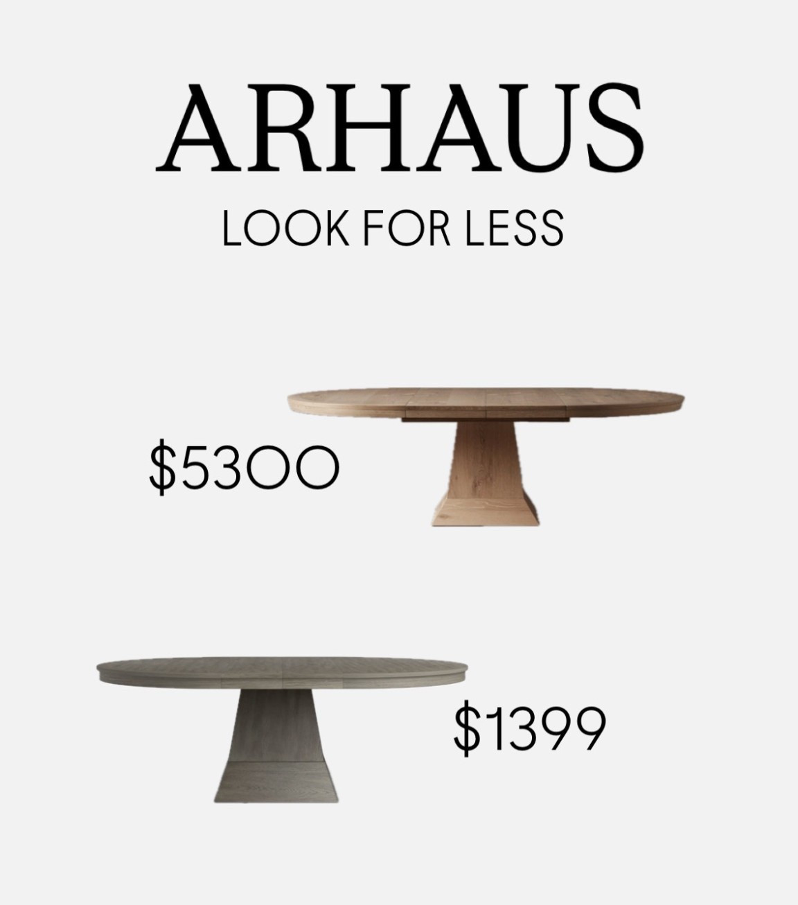 Arhaus Leighton Dining Table Look for Less!

#arhausdupe #lookforless 

#LTKHome #LTKSeasonal #LTKOver40