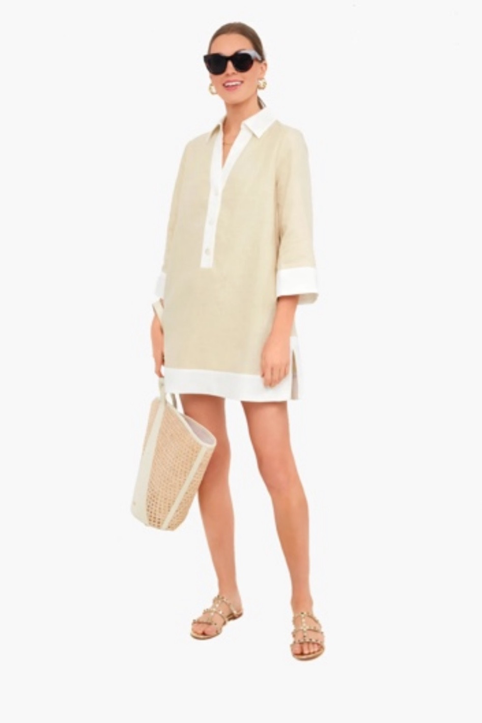 Champagne collier dress form Tuckernuck | vacation outfit | luxury fashion | soft luxury | coastal style 