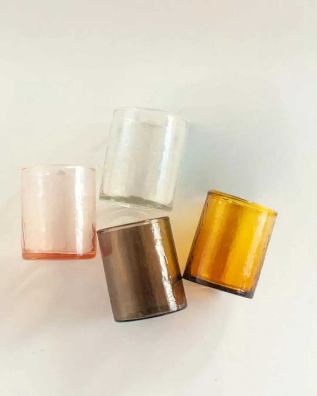 Handblown Hammered Glasses | Set of 4 - Etsy | Etsy (US)