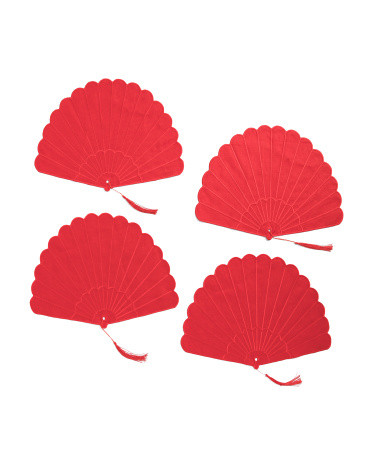 Set Of Four Linen Fan Placemats | Cotton | Marshalls