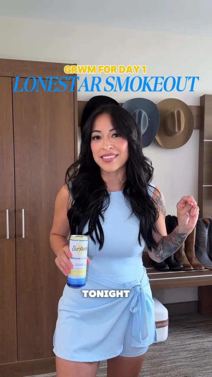 GRWM for Lonestar Smokeout Day 1 🤠
Starting the night off right with my go-to in hand… @drinksurfside 😉It’s not a seltzer, it’s Surfside, canned iced teas + lemonades with vodka, 100 cals, 2g sugar, and NO bubbles ever (aka no bubbles, no troubles 👏🏼)
🎡Festival nights just hit different, who else is here this weekend? 🍋✨ #ad #SurfSidePartner #lonestarsmokeout #festivalseason #countrymusicfestival

#LTKPetite #LTKSeasonal #LTKdayinmylife