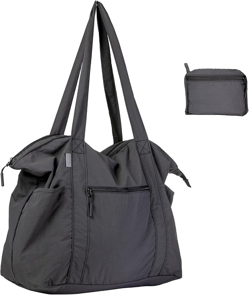 Ultra Light Packable Tote Bag Nylon for Travel, Lightweight Polyester Foldable Duffel Totes with ... | Amazon (US)