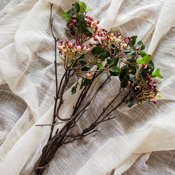 RusticReach Rose Purple Elder Flower Leaf Bunch 22" Tall | Bed Bath & Beyond