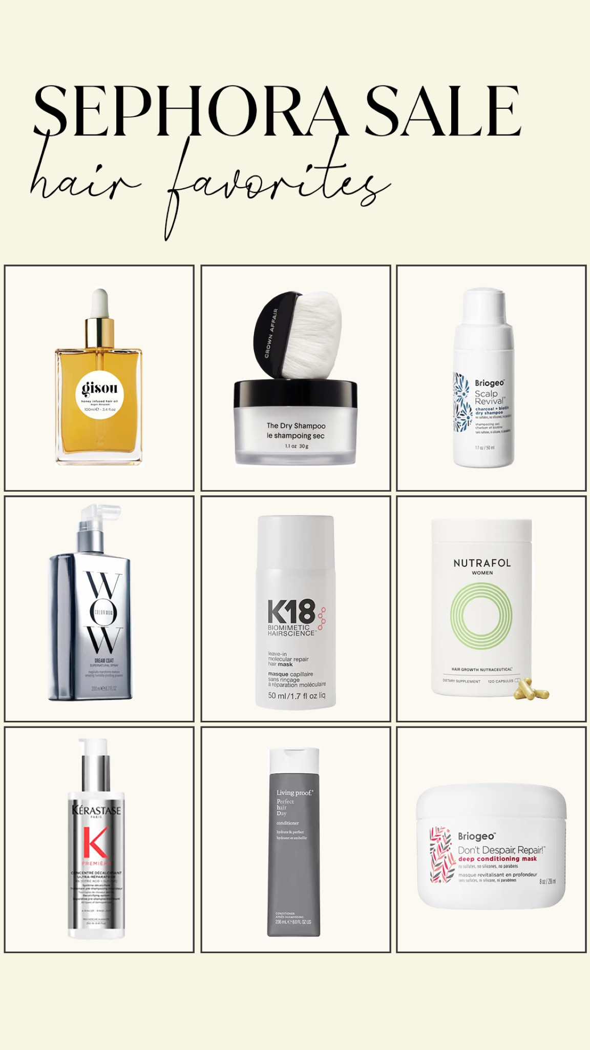 All of my hair ESSENTIALS from the Sephora Sashame

#LTKbeauty #LTKsalealert #LTKxSephora